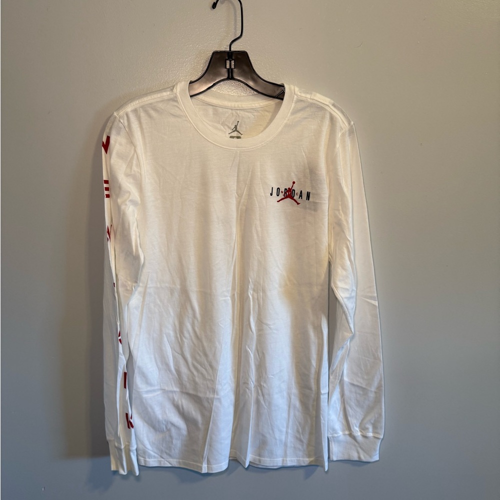 Air Jordan NY Retro White Long Sleeve Men's Tee